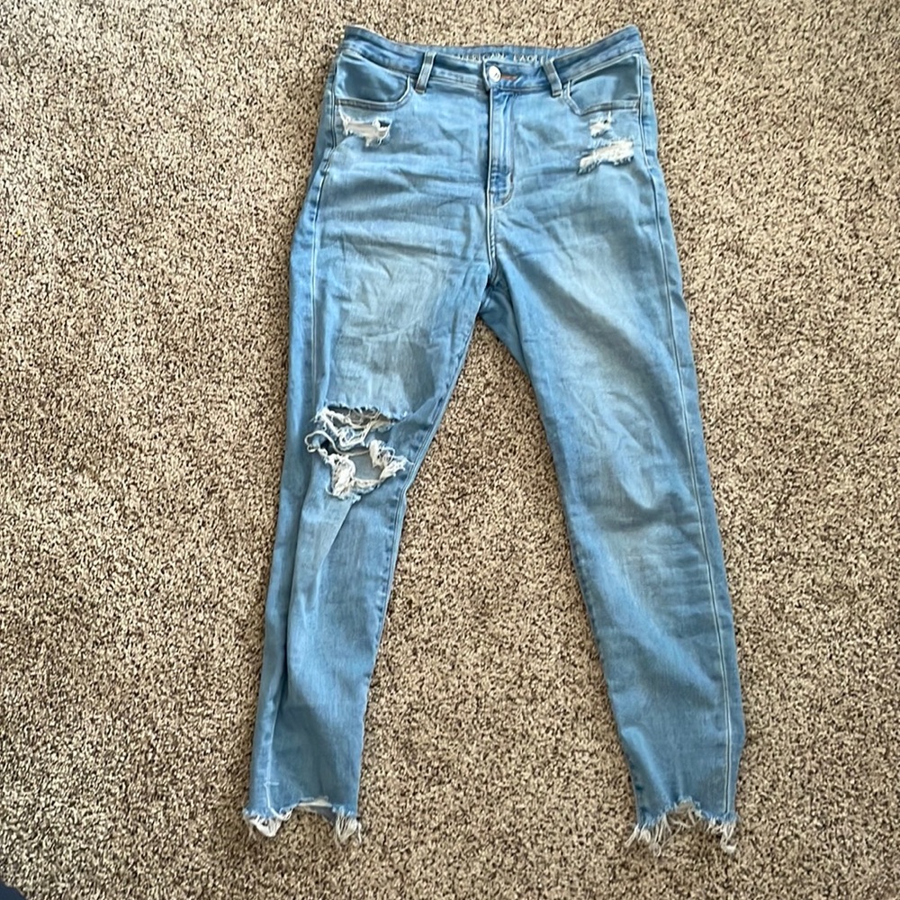 Light high waisted jeans